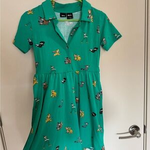 Disney Peter Pan Lost Boys Fit and Flare Dress Size Small